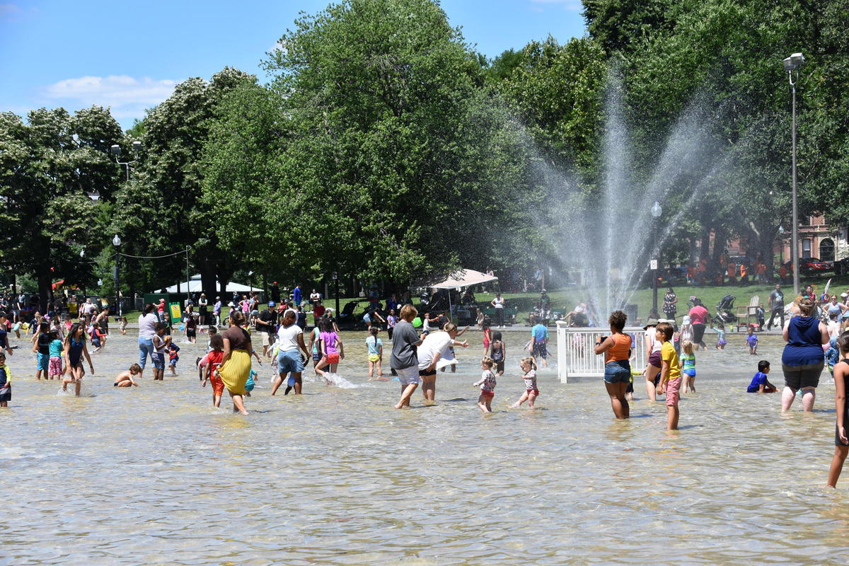 Frog Pond Spray Pool reopened Boston.gov
